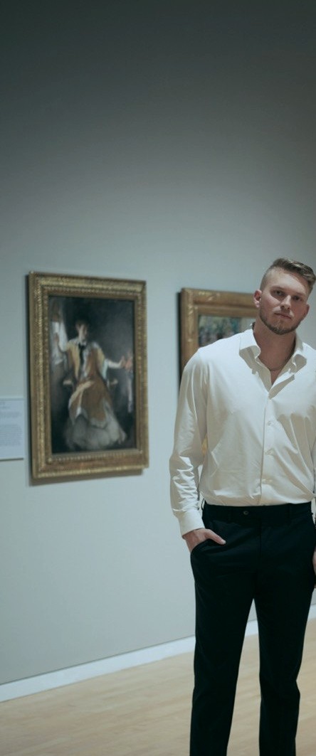 Hunter at the museum